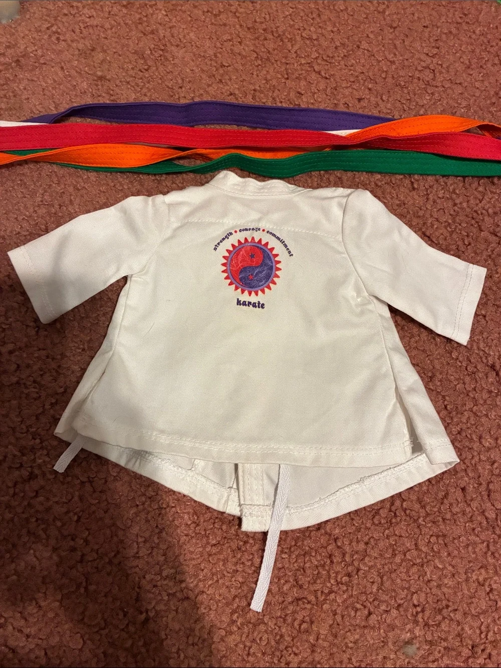 American Girl Doll Karate Jacket with Belts